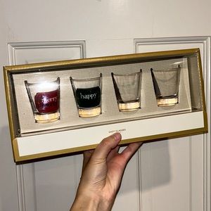 Shot glasses 4 pieces fit set for Christmas